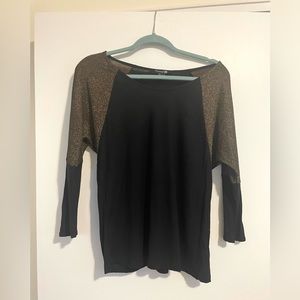 Forever 21 Metallic Sleeve Top